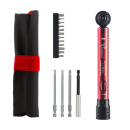 Giustaforza 1-15 Pro Deluxe testa cricchetto con inserti rossa EMCHGFPB115